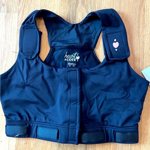 Heart & Core Women's Black Posture Support Bra - Small - Picture 1 of 4